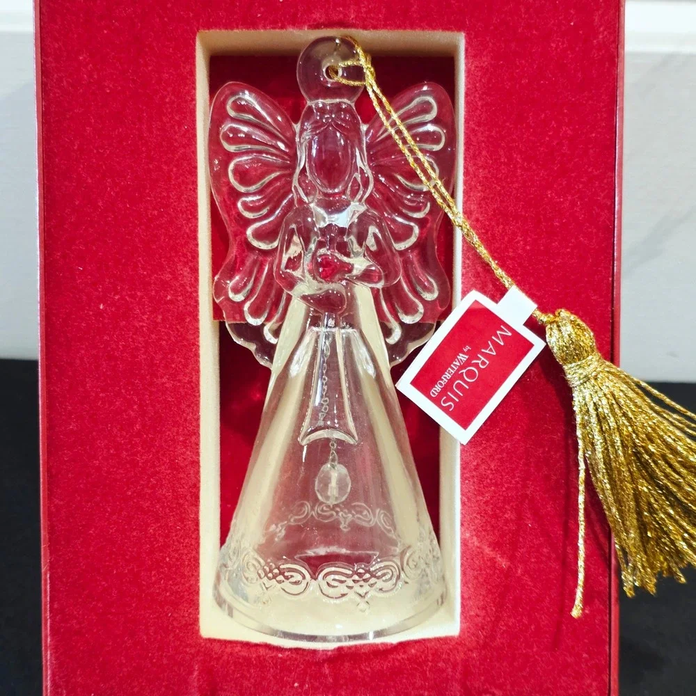 NEW Marquis by Waterford Glass Angel Annual‎ Bell Ornament